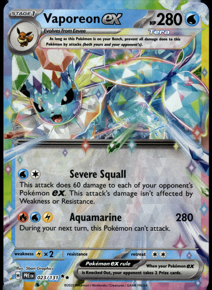 SV: Prismatic Evolutions #023/131 Vaporeon ex