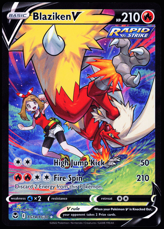 SWSH12: Silver Tempest Trainer Gallery #TG14/TG30 Blaziken V