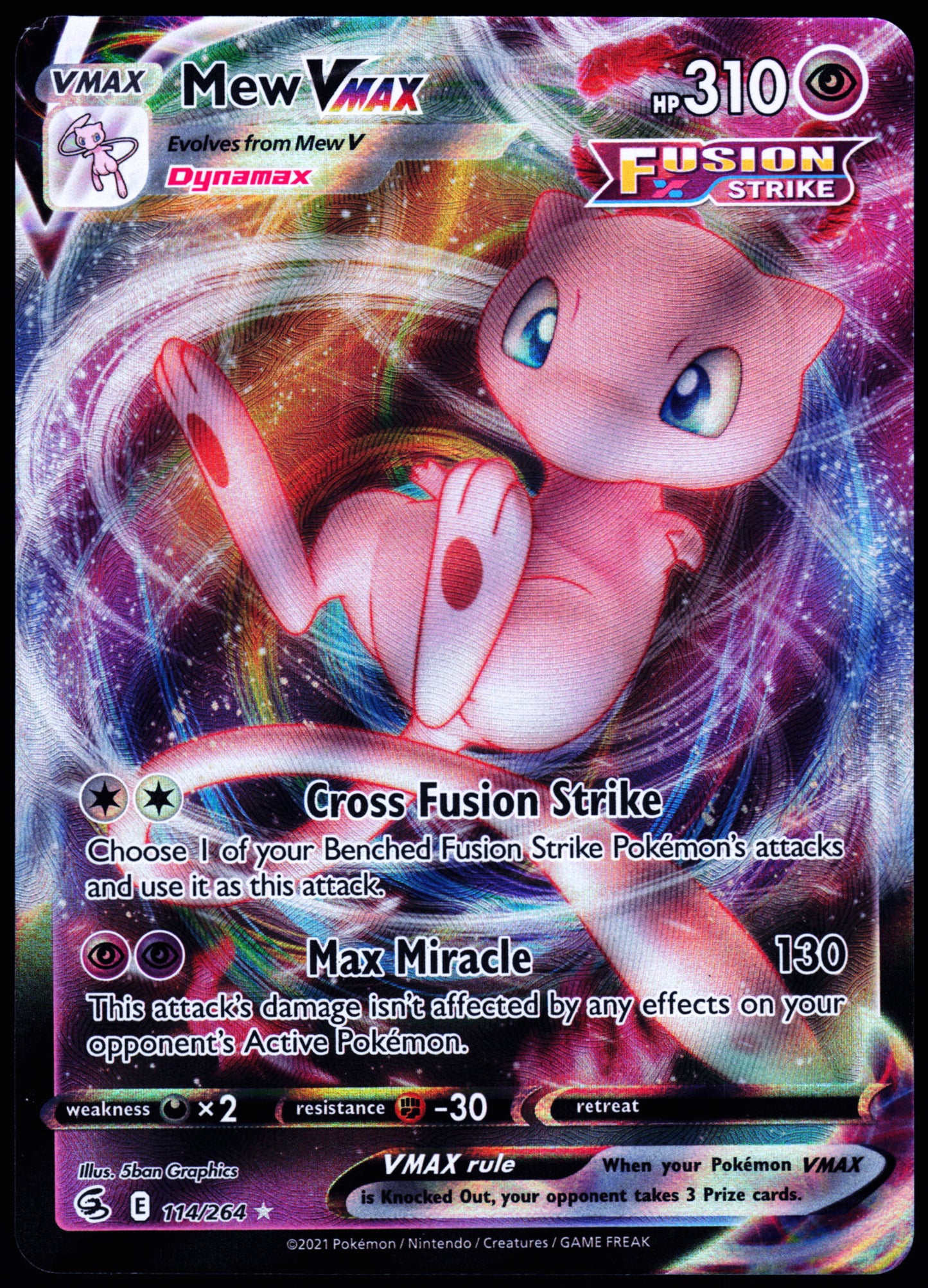 SWSH08: Fusion Strike #114/264 Mew VMAX