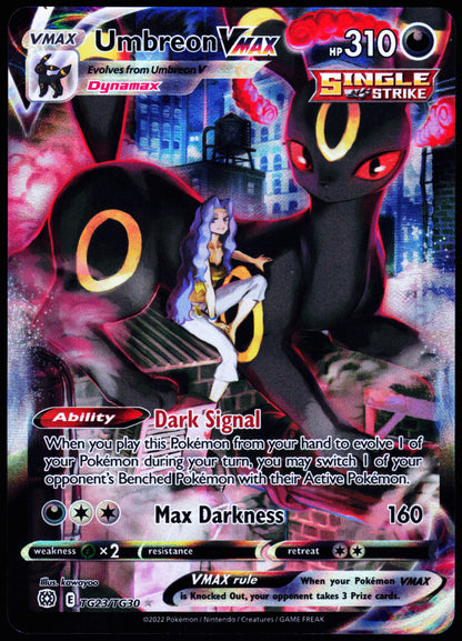 SWSH09: Brilliant Stars Trainer Gallery #TG23/TG30 Umbreon VMAX