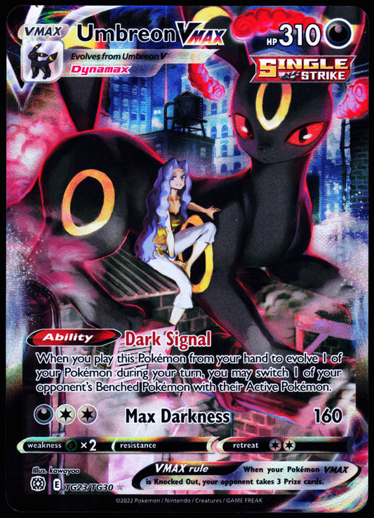 SWSH09: Brilliant Stars Trainer Gallery #TG23/TG30 Umbreon VMAX