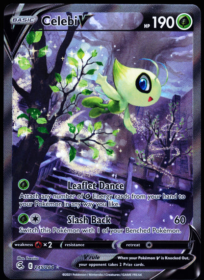 SWSH08: Fusion Strike #245/264 Celebi V (Alternate Full Art)