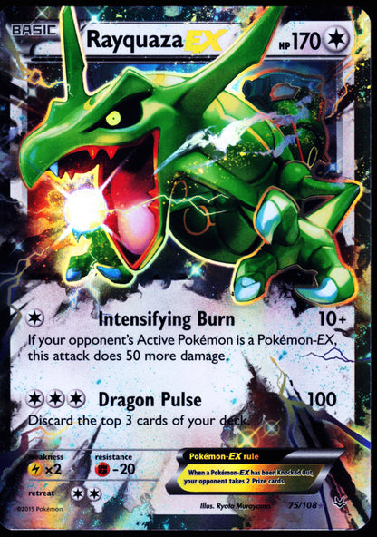 XY - Roaring Skies #75/108 Rayquaza EX (75)