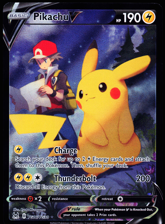 SWSH11: Lost Origin Trainer Gallery #TG16/TG30 Pikachu V