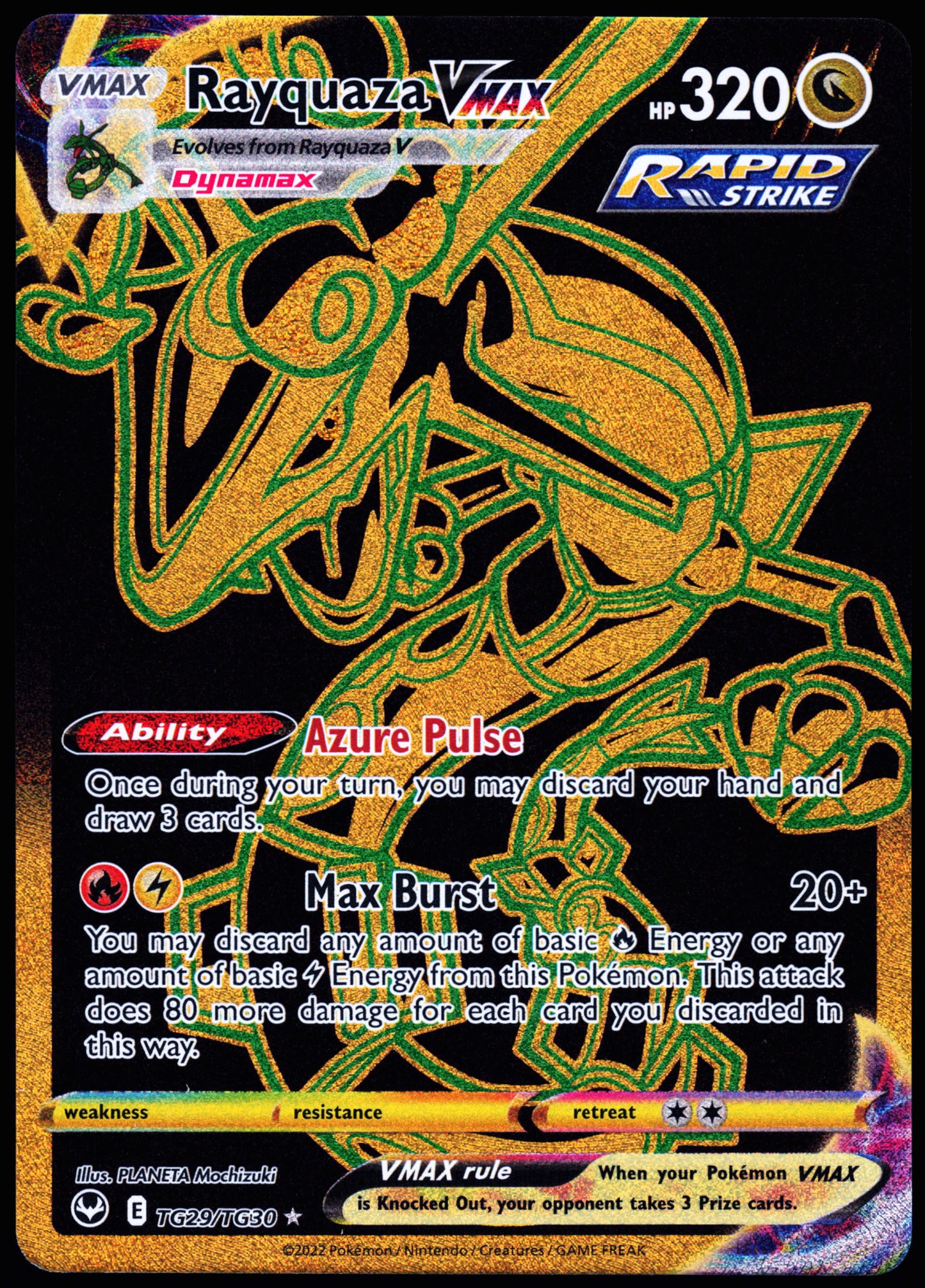 SWSH12: Silver Tempest Trainer Gallery #TG29/TG30 Rayquaza VMAX (Secret)
