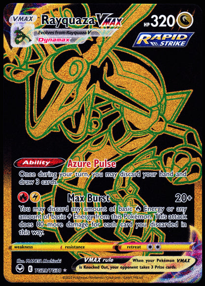 SWSH12: Silver Tempest Trainer Gallery #TG29/TG30 Rayquaza VMAX (Secret)