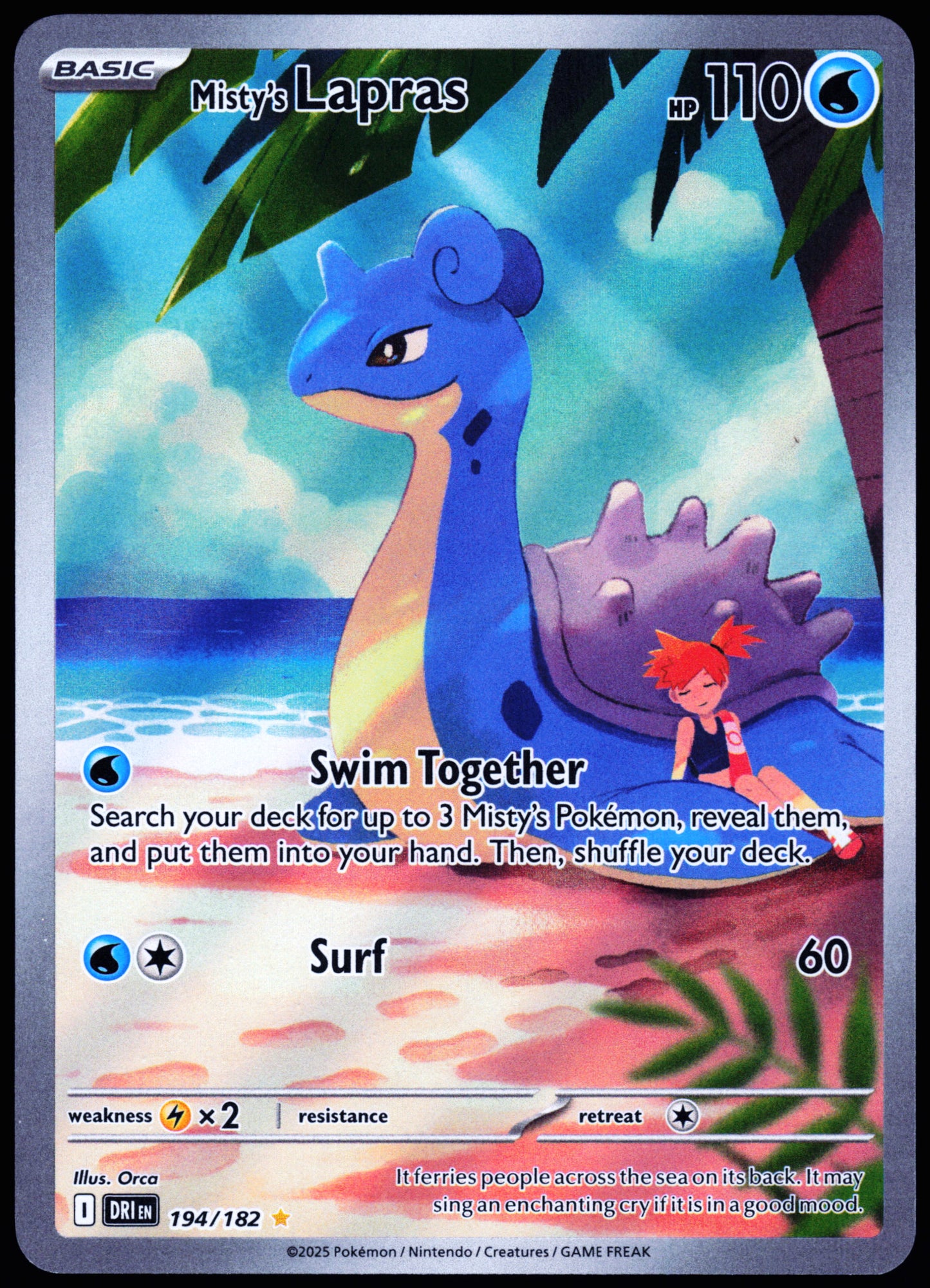 SV10: Destined Rivals #194/182 Misty's Lapras
