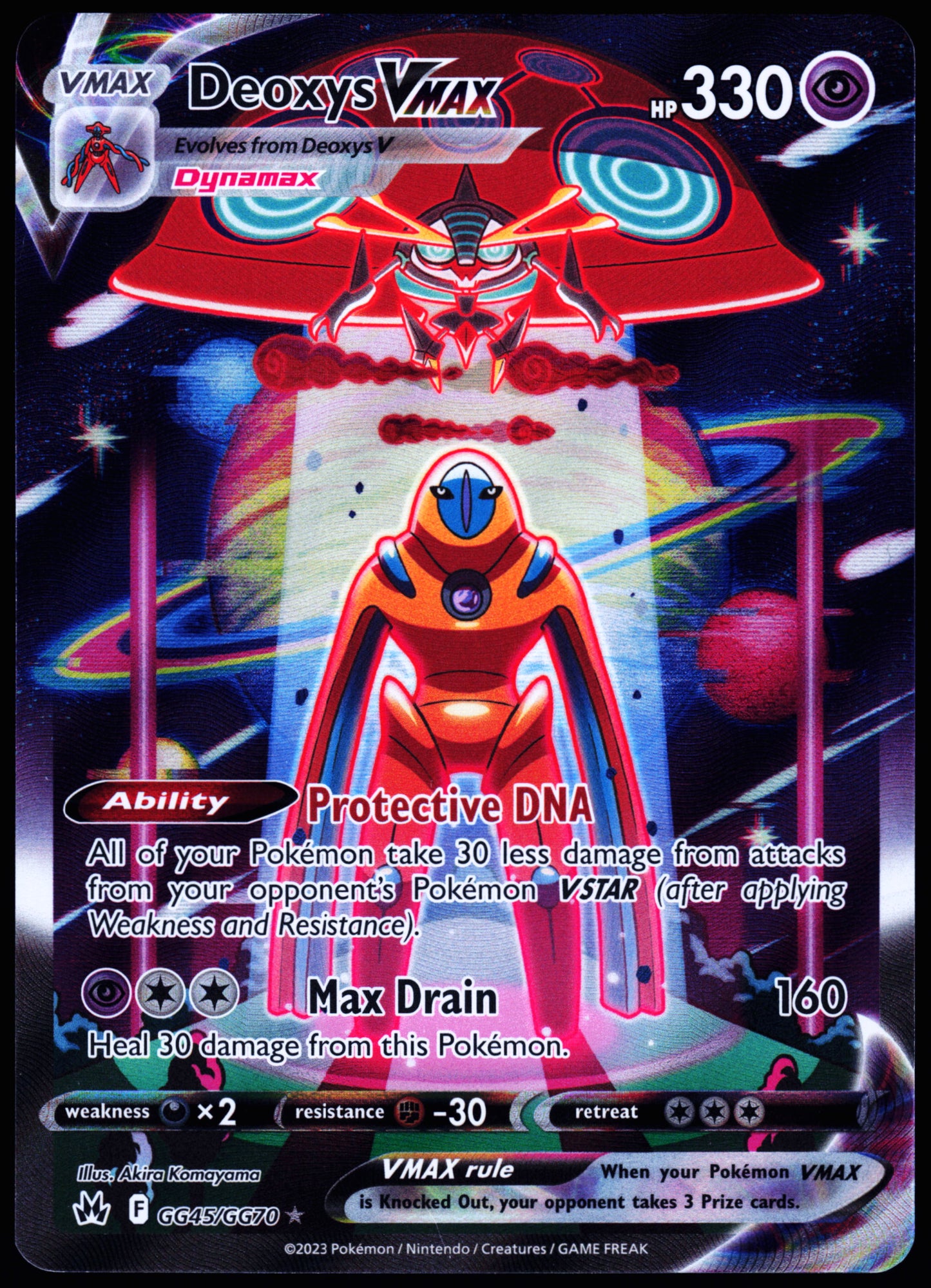 Crown Zenith: Galarian Gallery #GG45/GG70 Deoxys VMAX