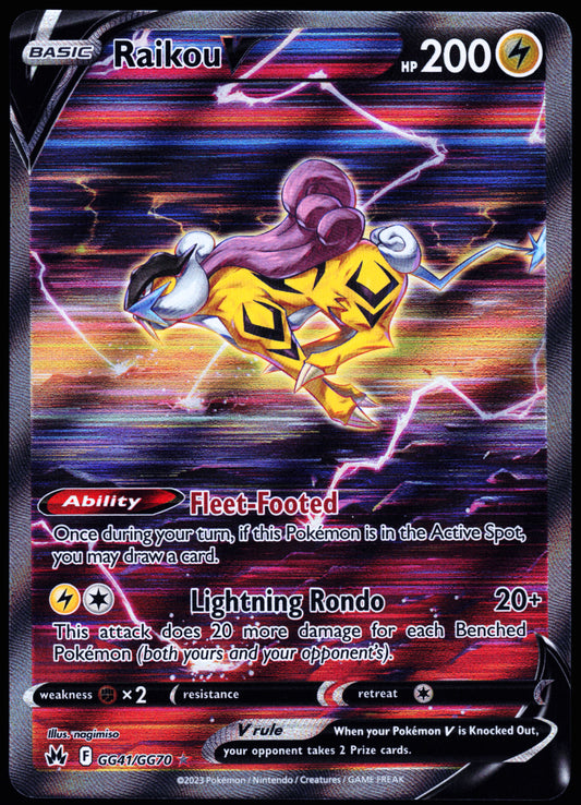 Crown Zenith: Galarian Gallery #GG41/GG70 Raikou V