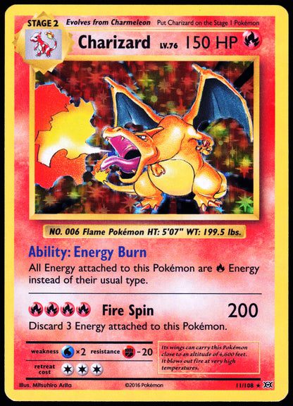 XY Promos #11/108 Charizard (XY Evolutions Prerelease)