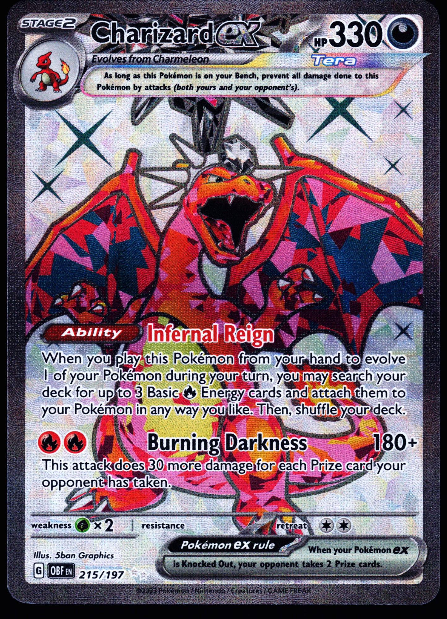 SV03: Obsidian Flames #215/197 Charizard ex