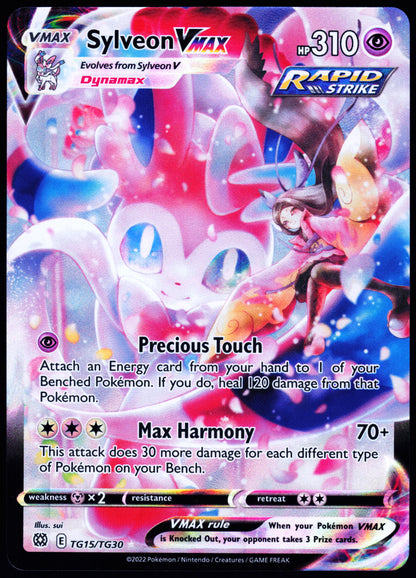 SWSH09: Brilliant Stars Trainer Gallery #TG15/TG30 Sylveon VMAX