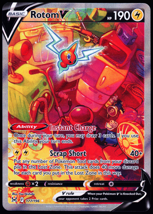 SWSH11: Lost Origin #177/196 Rotom V (Alternate Full Art)