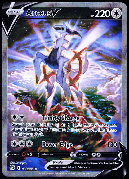 SWSH09: Brilliant Stars #166/172 Arceus V (Alternate Full Art)