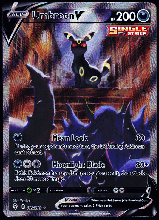SWSH07: Evolving Skies #189/203 Umbreon V (Alternate Full Art)