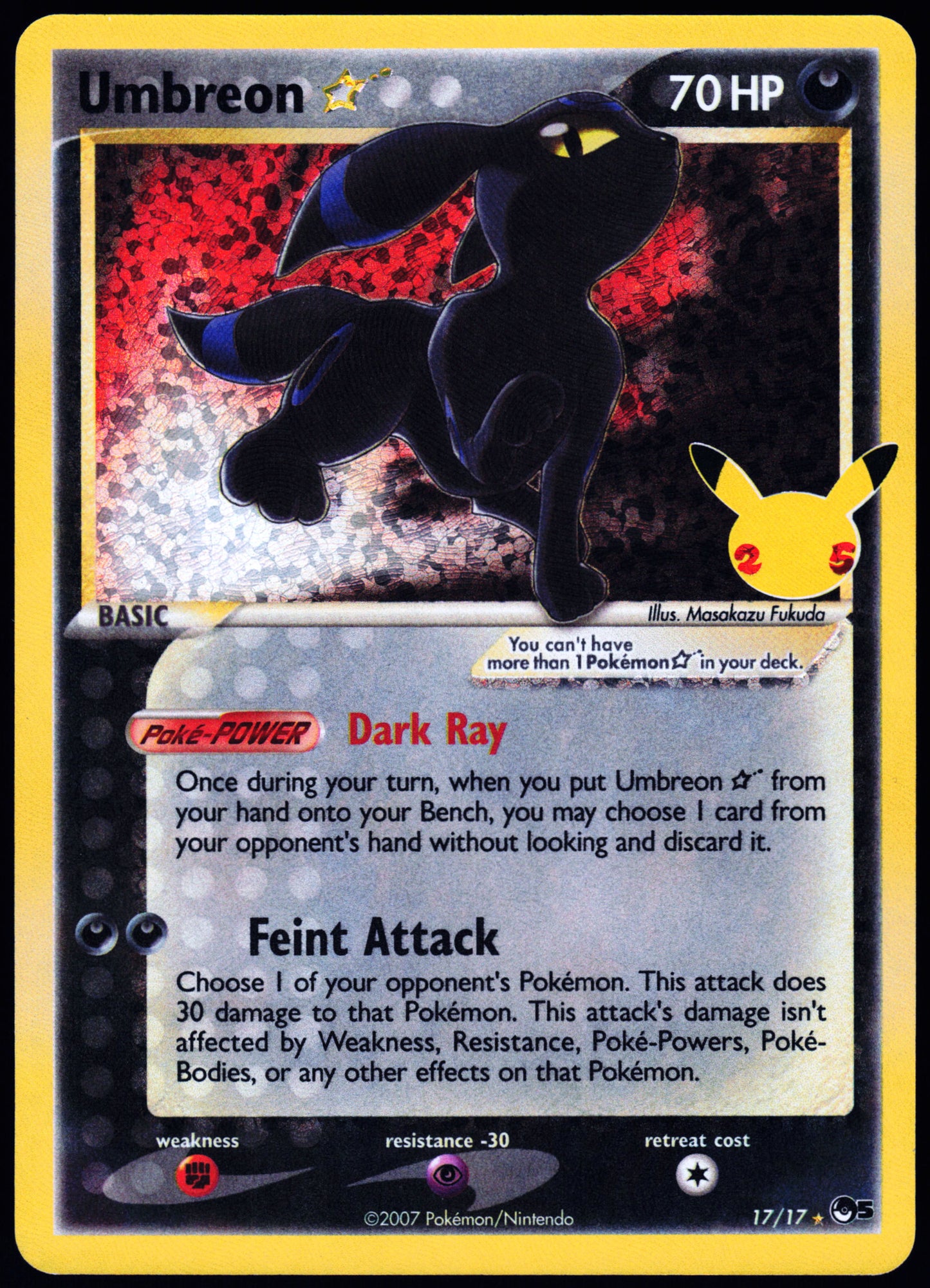 Celebrations: Classic Collection #17/17 Umbreon Star