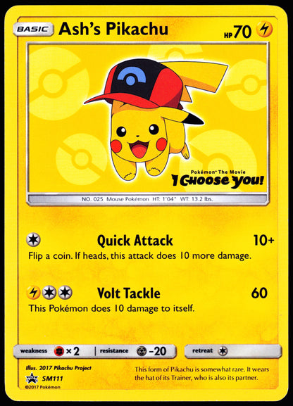 SM Promos #SM111 Ash's Pikachu