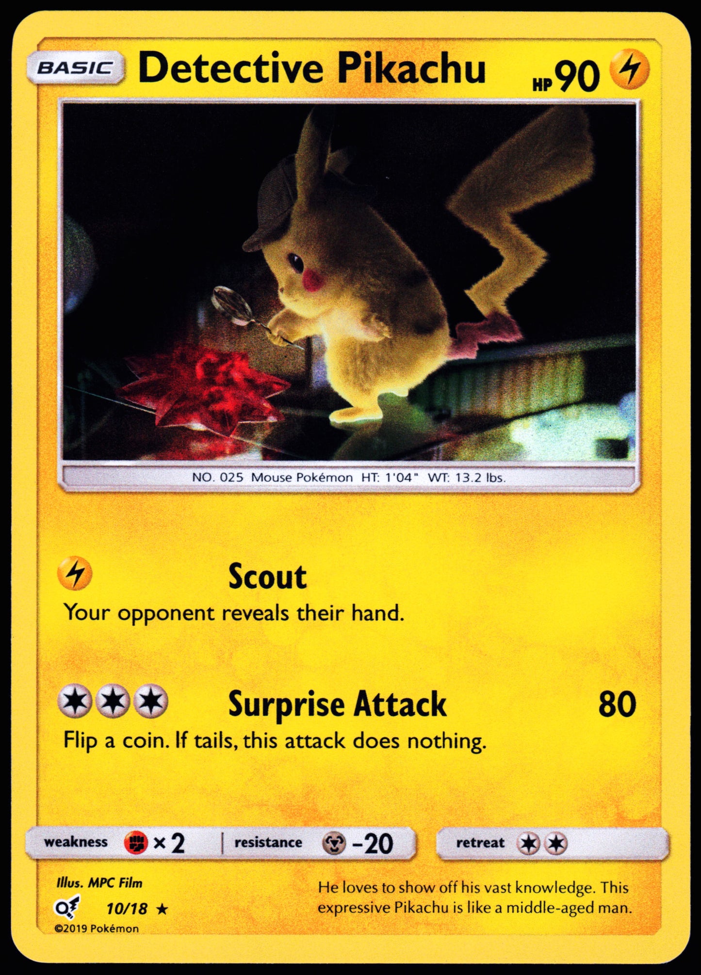 Detective Pikachu #10/18 Detective Pikachu