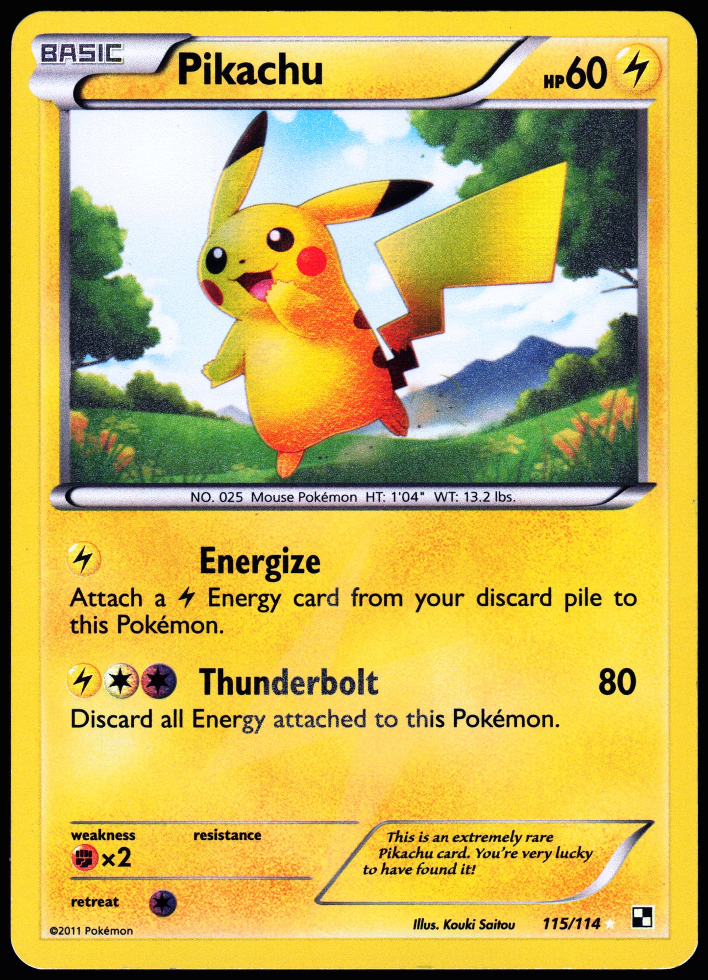 Black and White #115/114 Pikachu