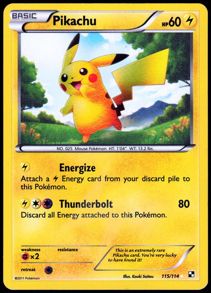 Black and White #115/114 Pikachu