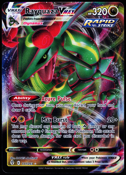 SWSH07: Evolving Skies #111/203 Rayquaza VMAX