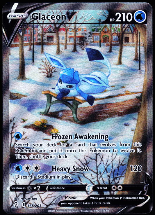 SWSH07: Evolving Skies #175/203 Glaceon V (Alternate Full Art)