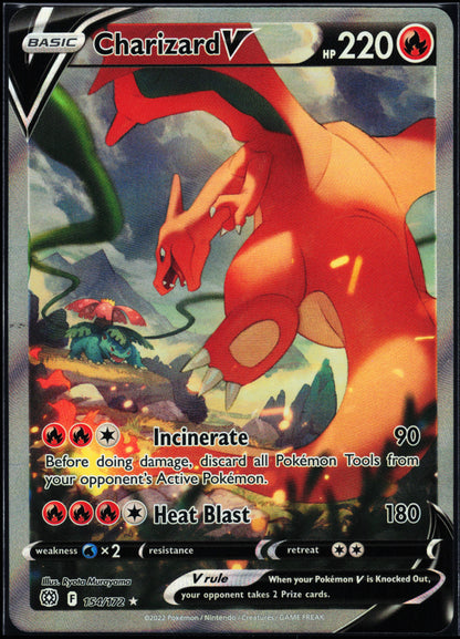 SWSH09: Brilliant Stars #154/172 Charizard V (Alternate Full Art)