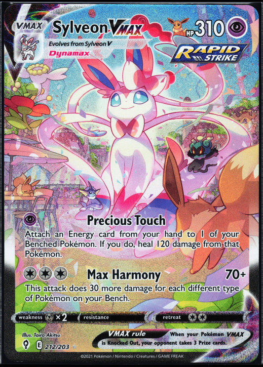 SWSH07: Evolving Skies #212/203 Sylveon VMAX (Alternate Art Secret)
