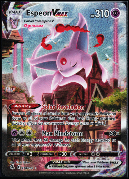 SWSH08: Fusion Strike #270/264 Espeon VMAX (Alternate Art Secret)