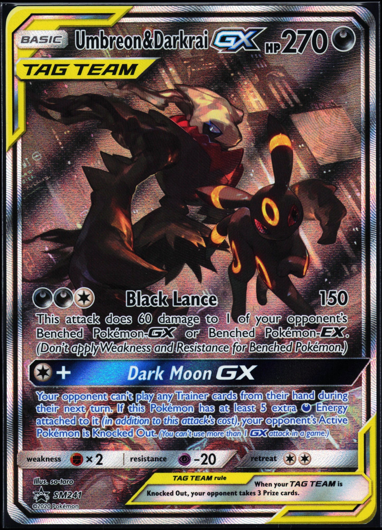 SM Promos #SM241 Umbreon & Darkrai GX