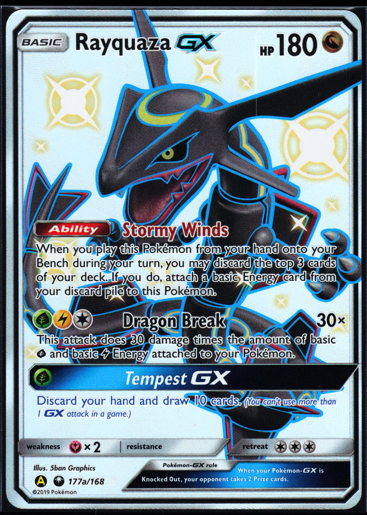 Alternate Art Promos #177a/168 Rayquaza GX