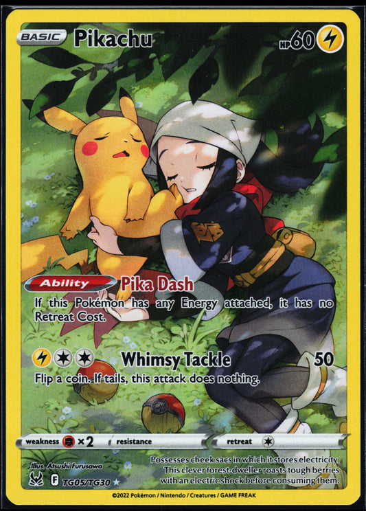 SWSH11: Lost Origin Trainer Gallery #TG05/TG30 Pikachu