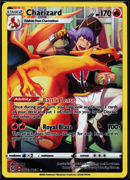 SWSH11: Lost Origin Trainer Gallery #TG03/TG30 Charizard