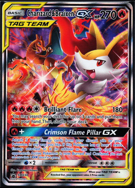 SM Promos #SM230 Charizard & Braixen GX