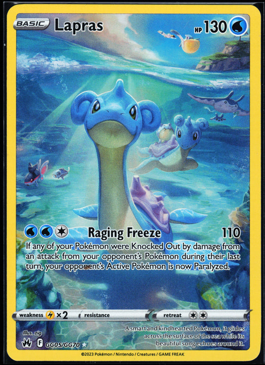 Crown Zenith: Galarian Gallery #GG05/GG70 Lapras