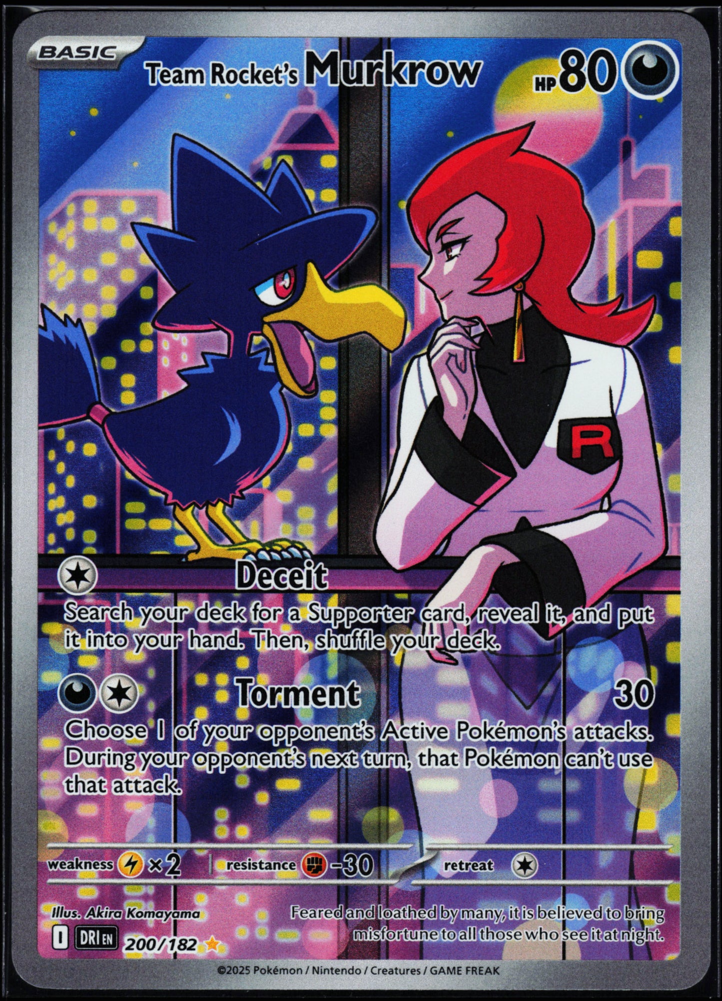 SV10: Destined Rivals #200/182 Team Rocket's Murkrow