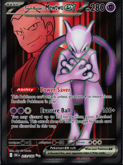 SV10: Destined Rivals #213/182 Team Rocket's Mewtwo ex