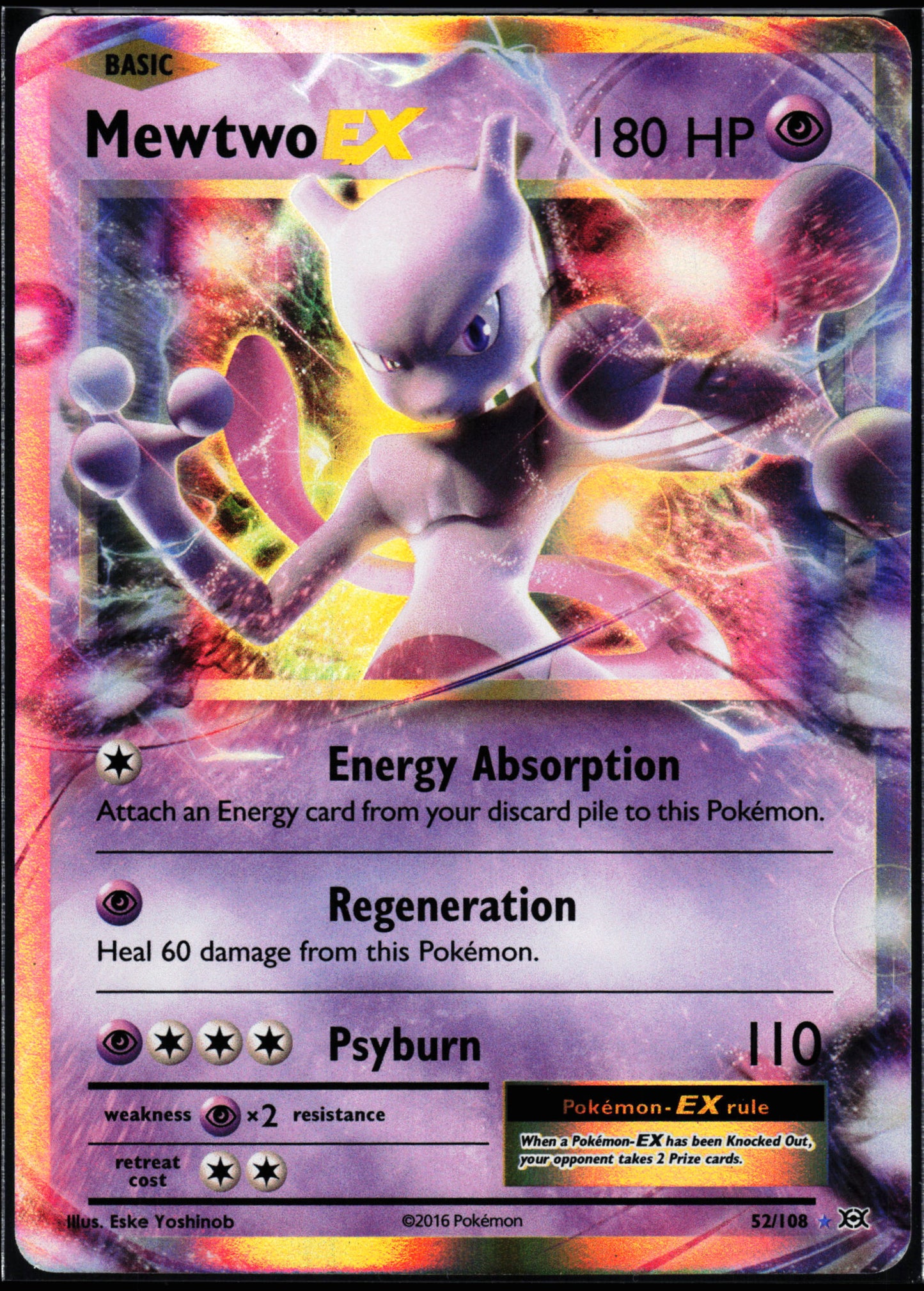 XY - Evolutions #52/108 Mewtwo EX