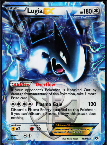 Legendary Treasures #102/113 Lugia EX (Team Plasma)