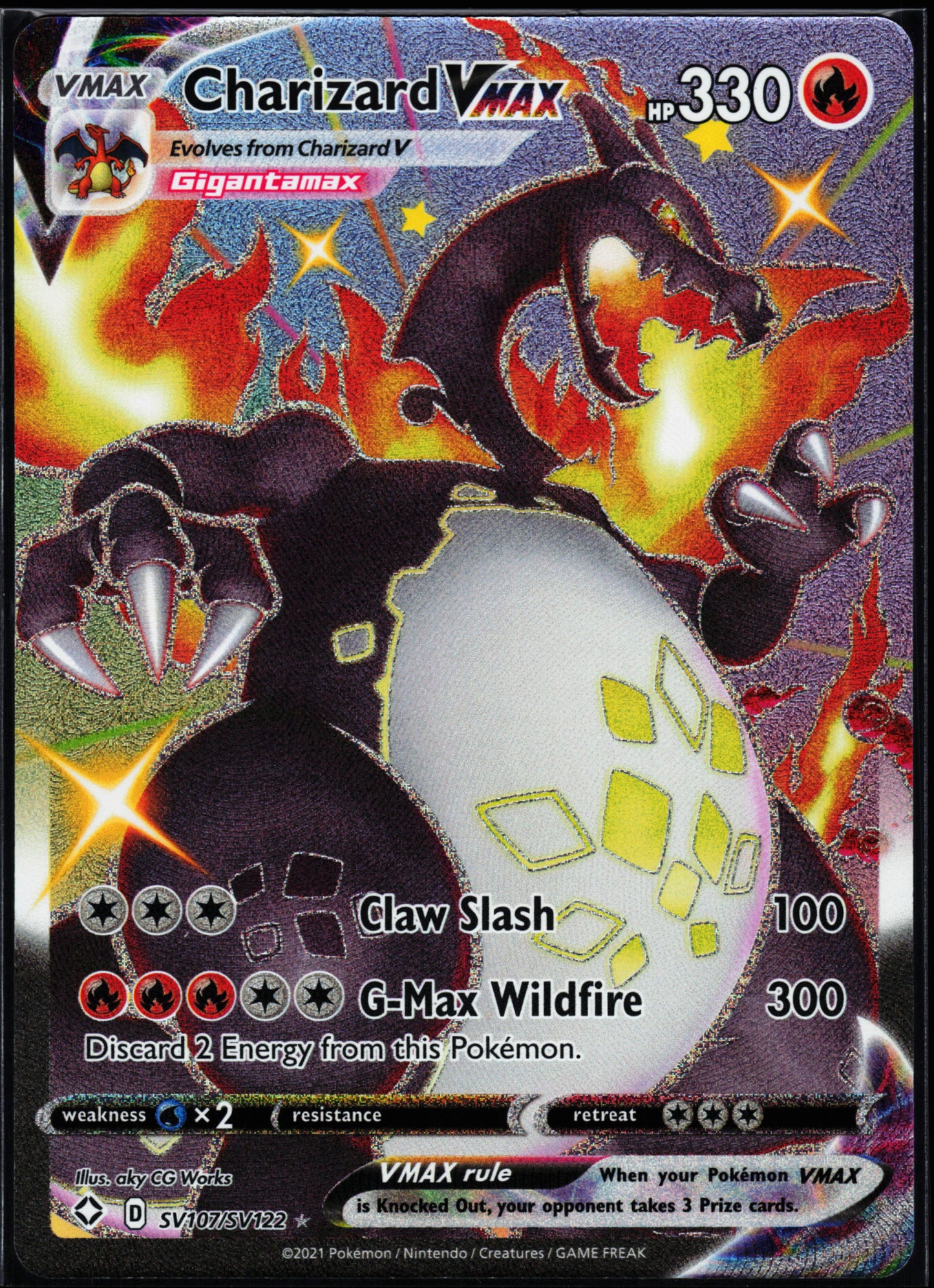 Shining Fates: Shiny Vault #SV107/SV122 Charizard VMAX