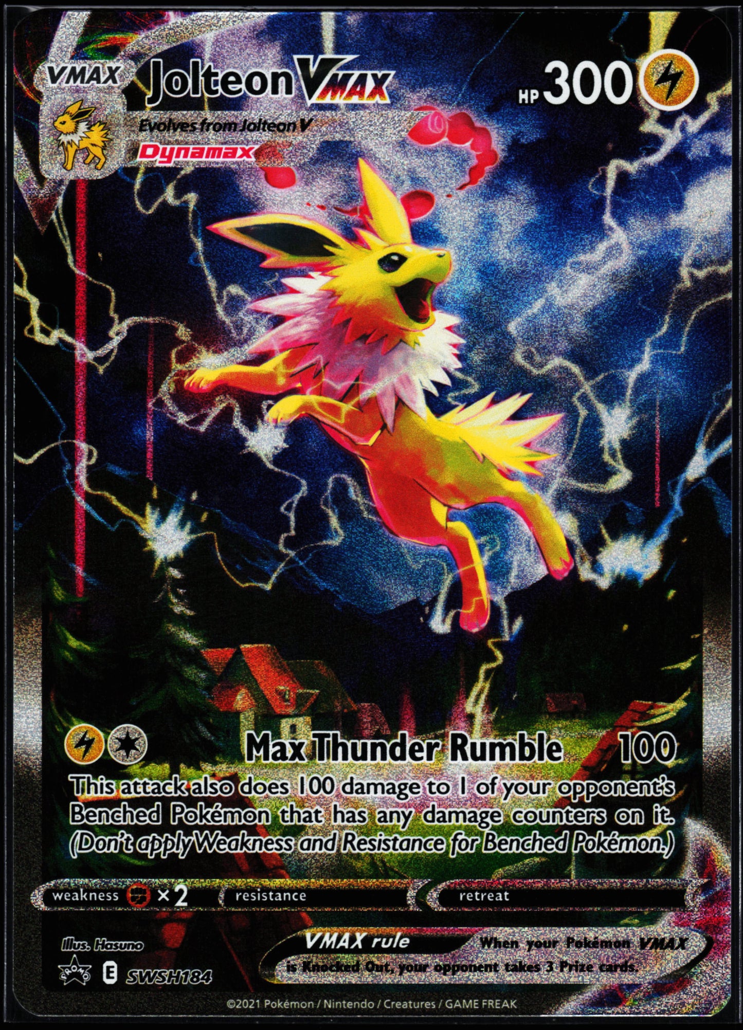 SWSH: Sword & Shield Promo Cards #SWSH184 Jolteon VMAX