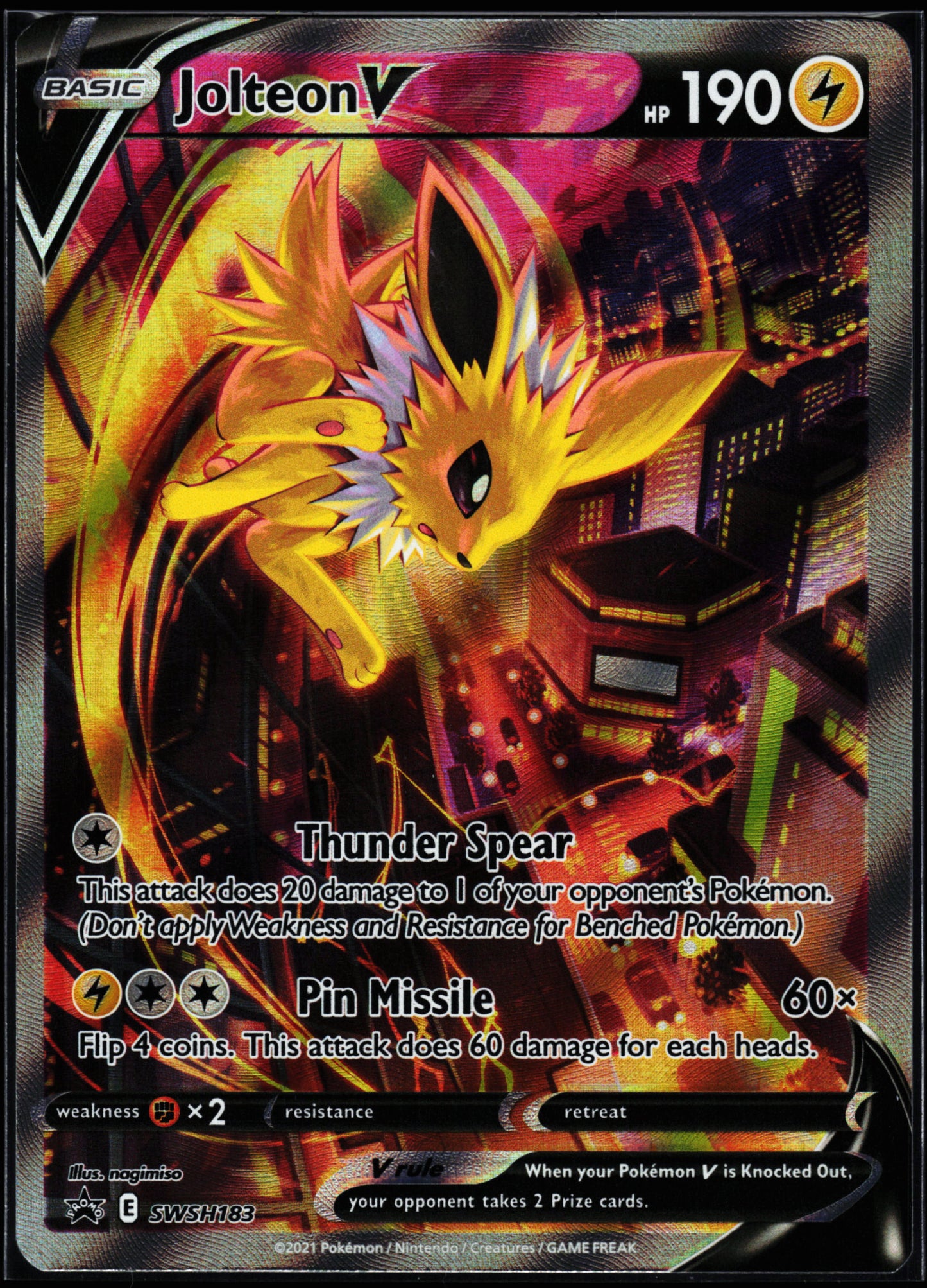 SWSH: Sword & Shield Promo Cards #SWSH183 Jolteon V