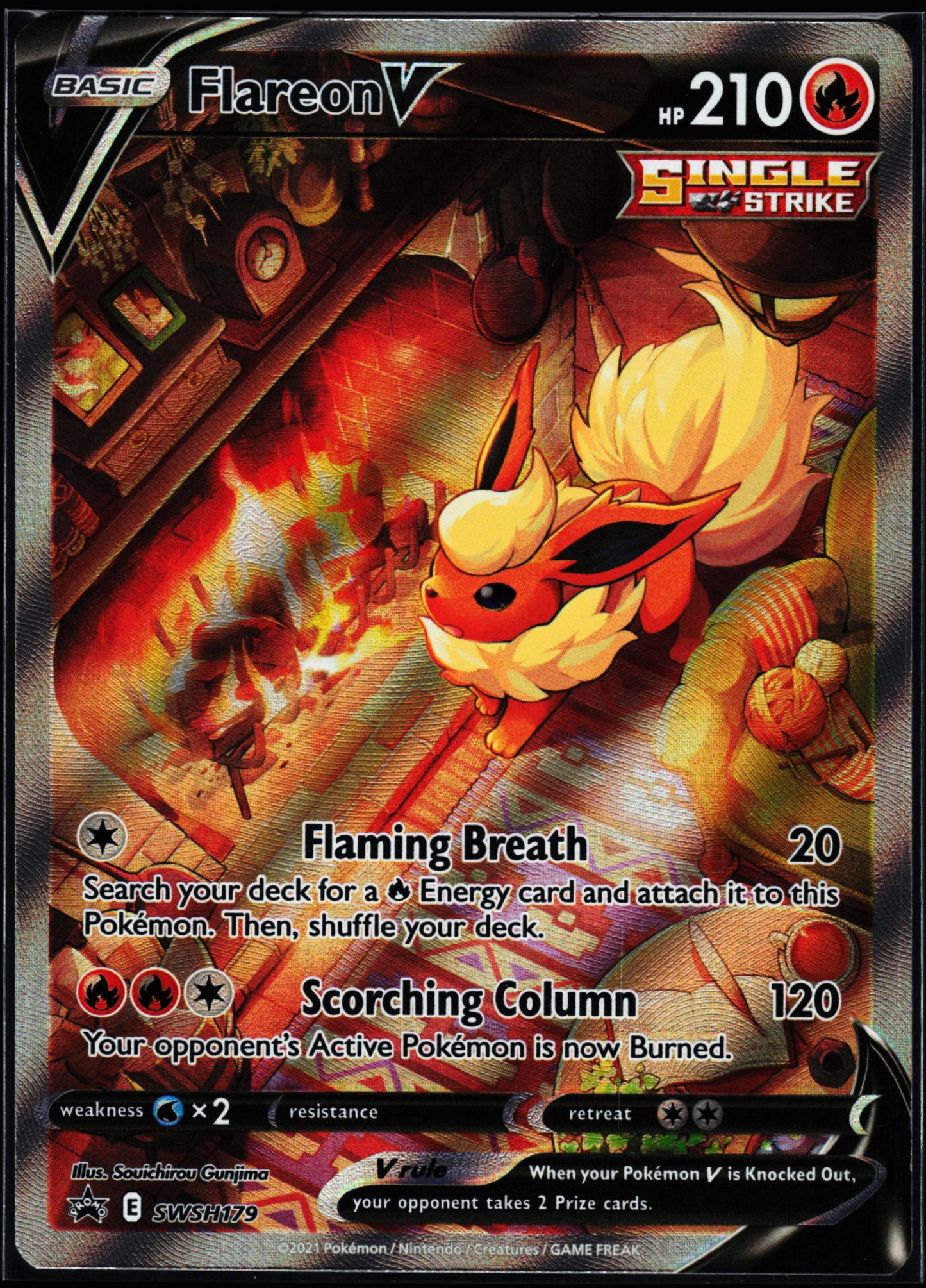 SWSH: Sword & Shield Promo Cards #SWSH179 Flareon V