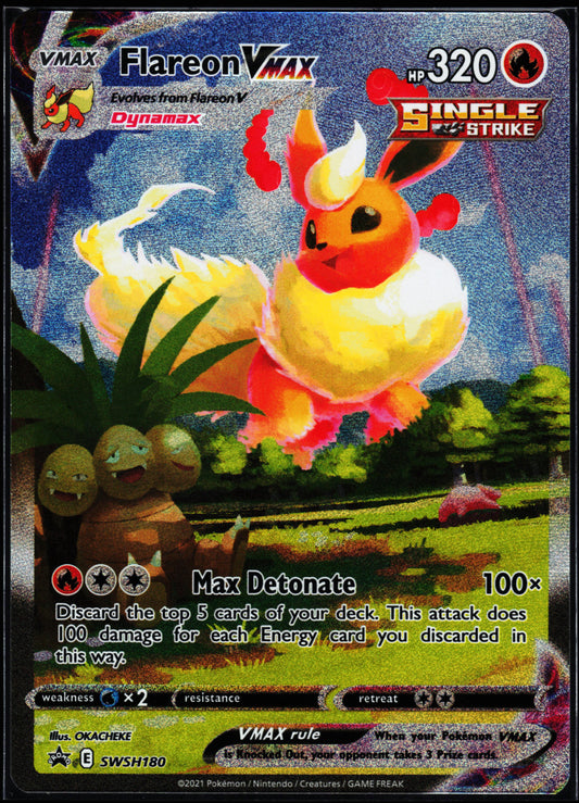 SWSH: Sword & Shield Promo Cards #SWSH180 Flareon VMAX