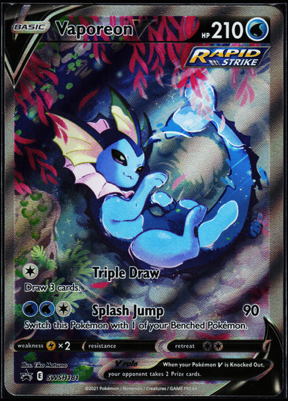 SWSH: Sword & Shield Promo Cards #SWSH181 Vaporeon V