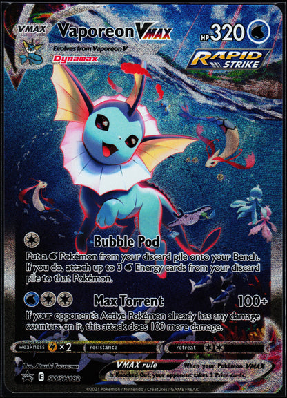 SWSH: Sword & Shield Promo Cards #SWSH182 Vaporeon VMAX