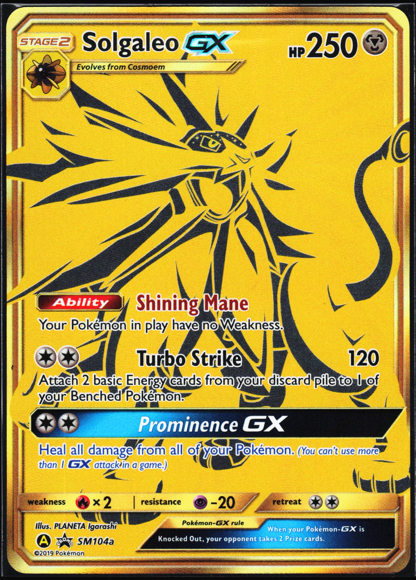 SM Promos #SM104a Solgaleo GX