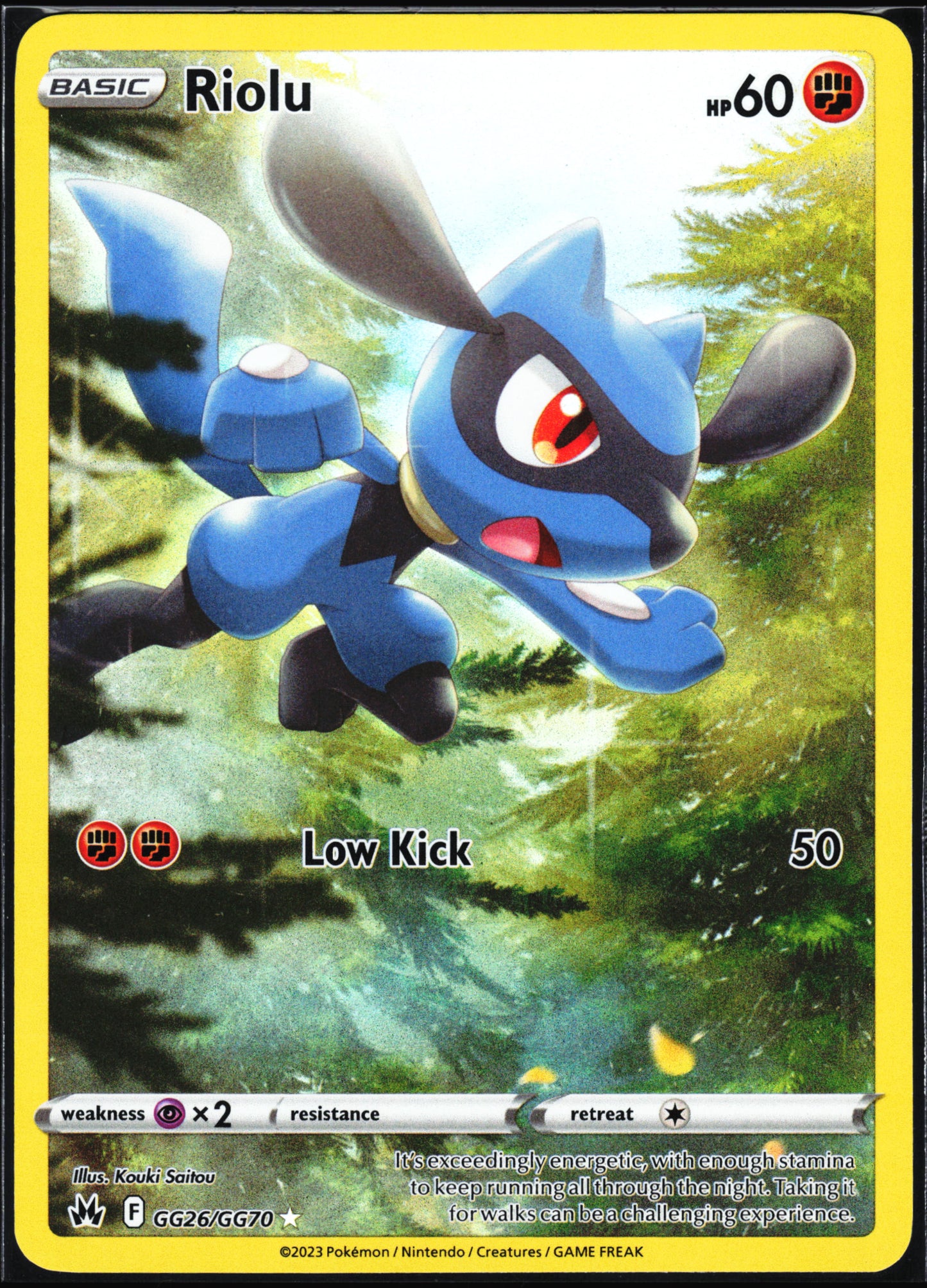 Crown Zenith: Galarian Gallery #GG26/GG70 Riolu