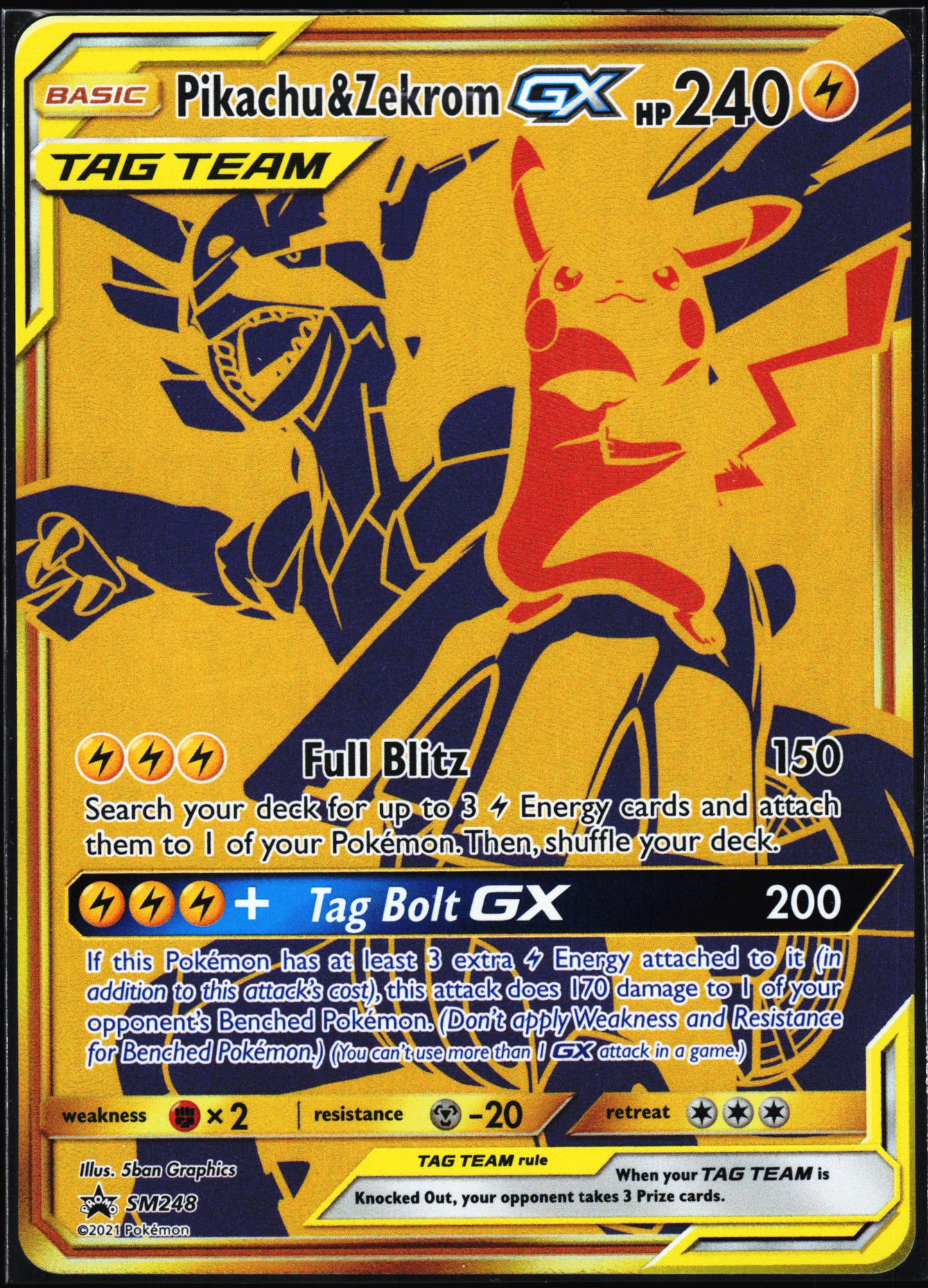 SM Promos #SM248 Pikachu & Zekrom GX