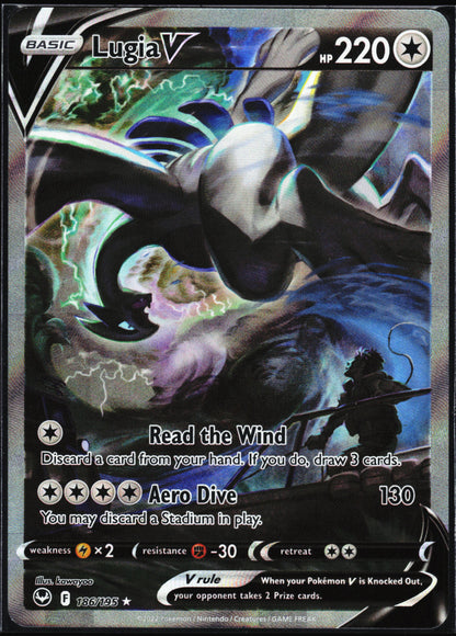 SWSH12: Silver Tempest #186/195 Lugia V (Alternate Full Art)